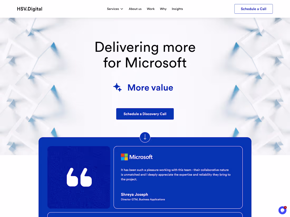 Cover image for Webflow Development of HSV Digital Website