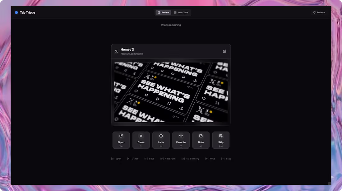 Cover image for Chrome Extension for Tab Management