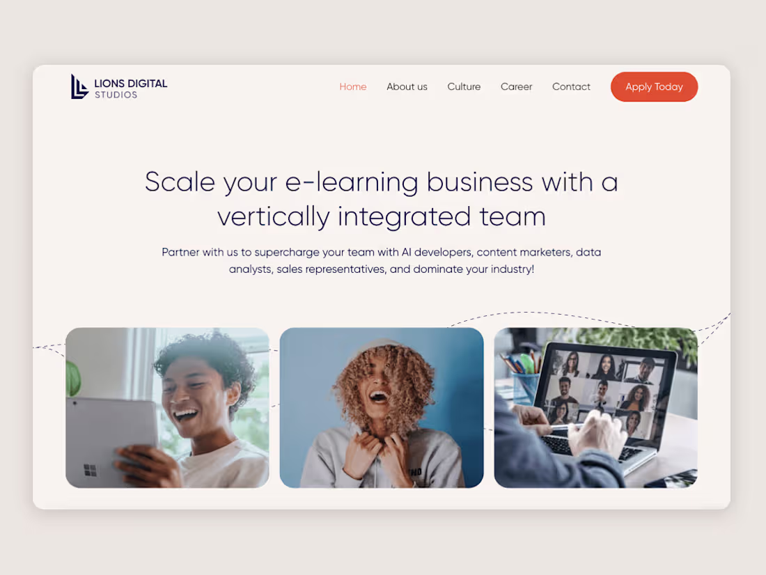 Cover image for Lions Digital Solutions Rebrand & Webdesign