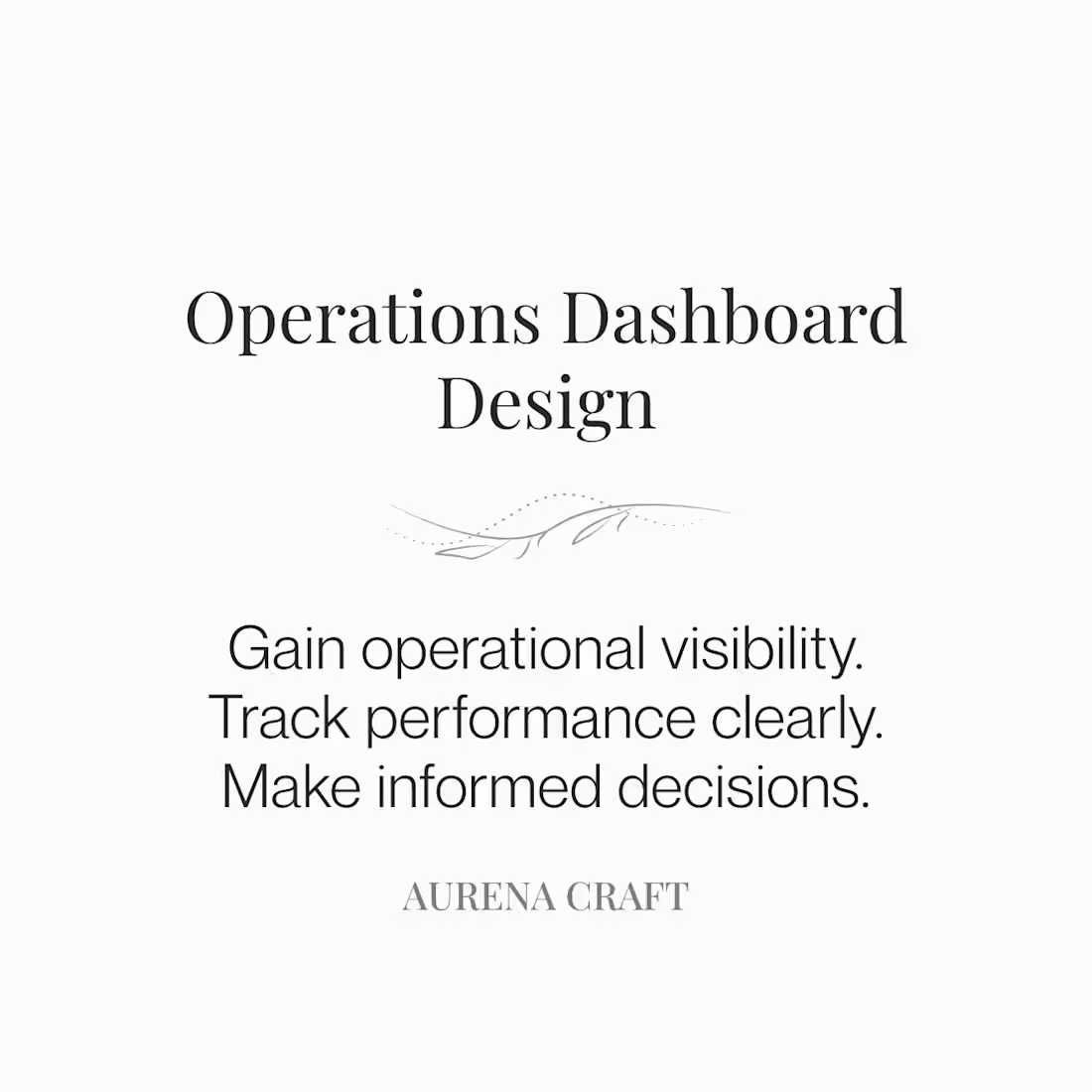 Cover image for Operational Dashboard Design