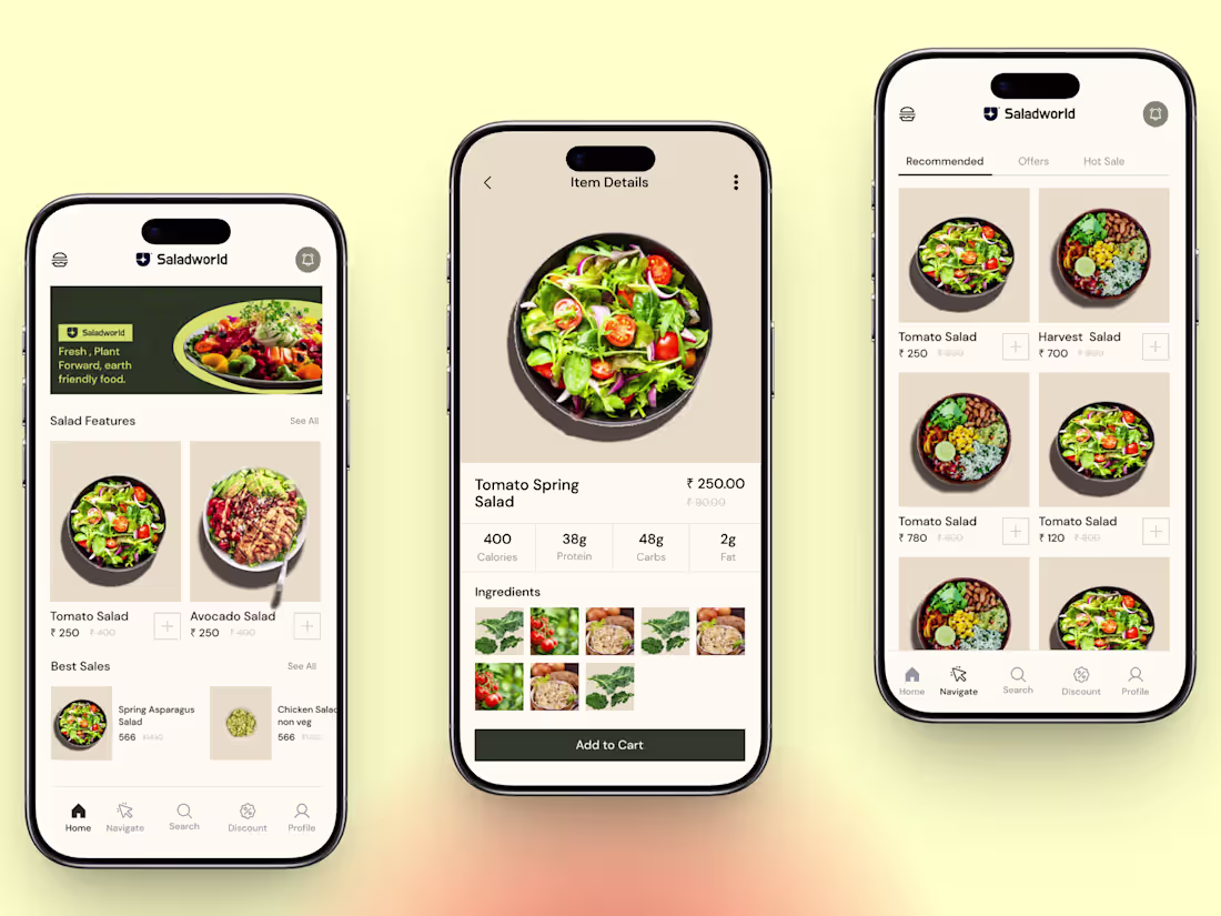 Cover image for Saladworld — Fresh, Plant-Forward Mobile