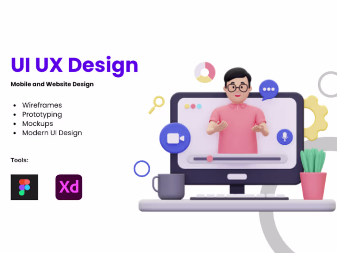 Cover image for I will create UI UX design for your mobile or web app