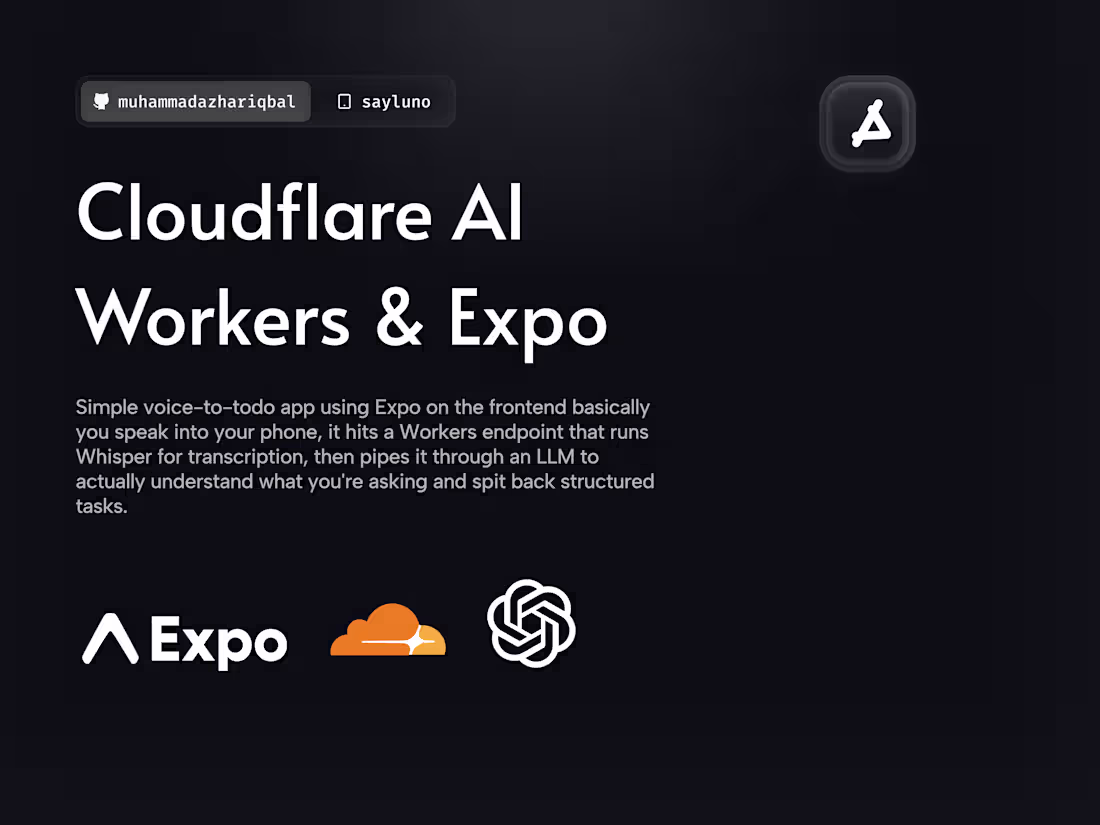 Cover image for Voice-To-Todo App Development with Cloudflare Workers