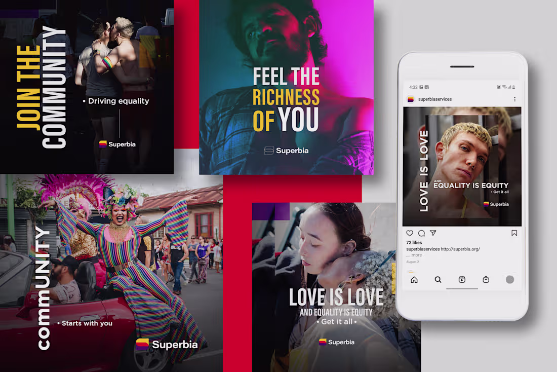 Cover image for Superbia Social Media Content