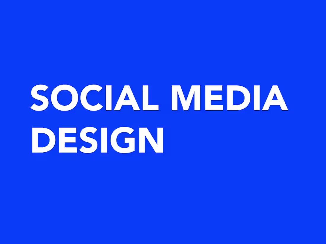 Cover image for Social Media Design