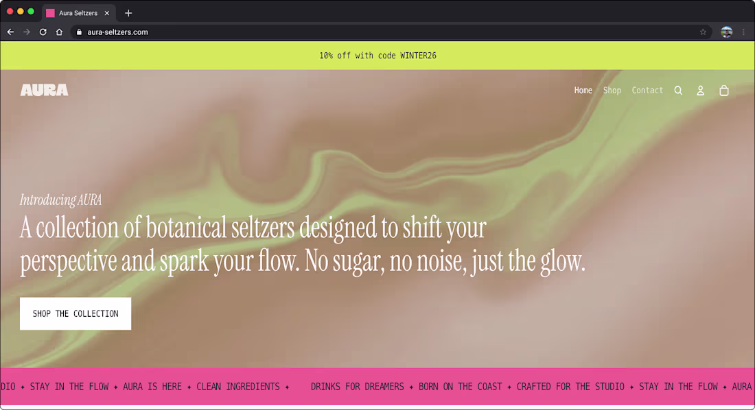 Cover image for Expert Shopify Developer Needed for Aura Seltzers Website