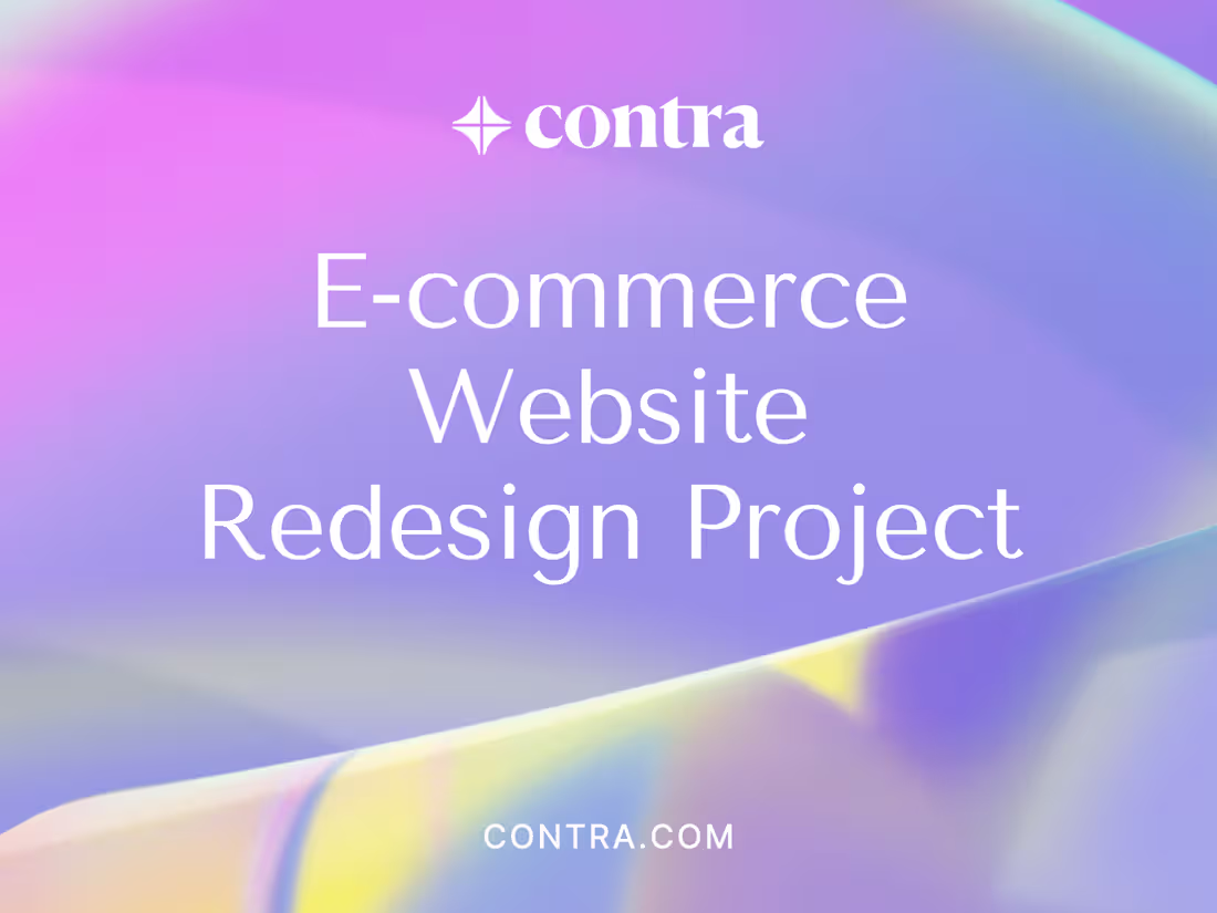 Cover image for  E-commerce Website Redesign Project