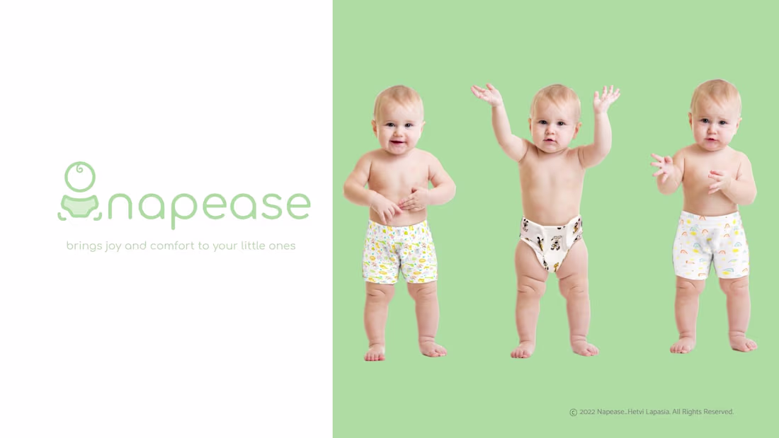 Cover image for Napease - An innovative diapering solution for babies 