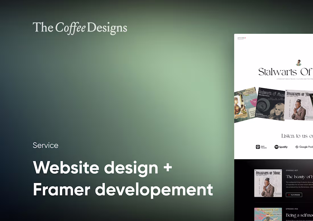 Cover image for Website design + Framer developement (Promotional Pricing💸🤑)