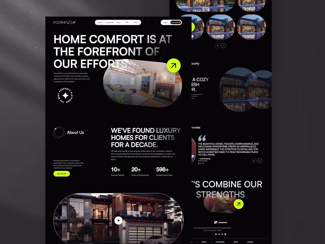 Cover image for Real Estate Brokerage Landing Page | UI Design 