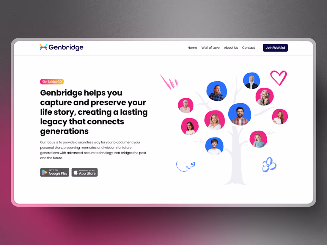 Cover image for Genbridge - A Visually Engaging and User-Friendly Website
