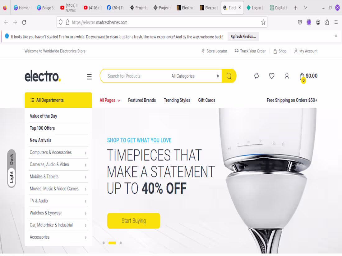 Cover image for Africoup e-commerce Website (Electro theme)