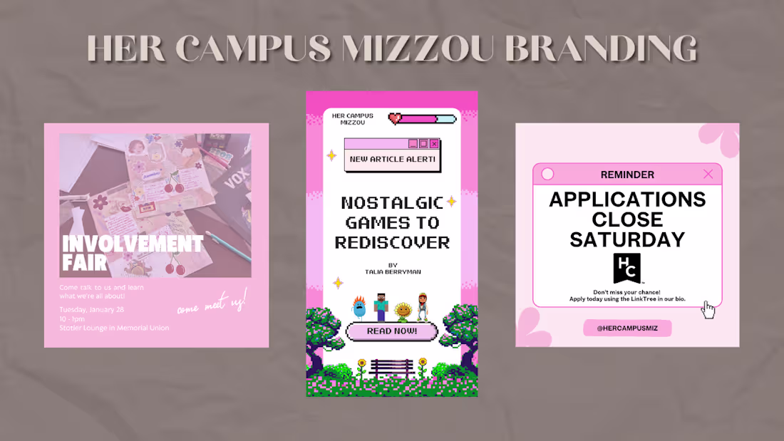 Cover image for Her Campus Mizzou Content Creation and Branding As a writer,...