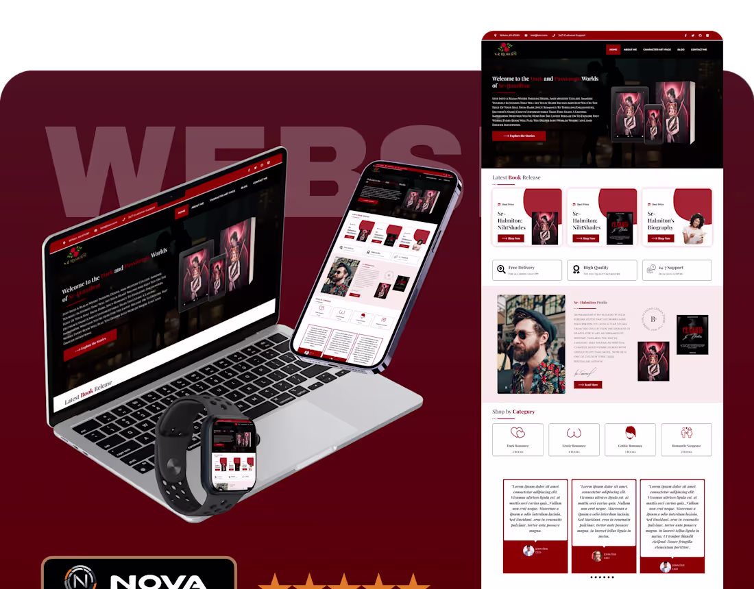 Cover image for Sr- Hamilton Book Author Website