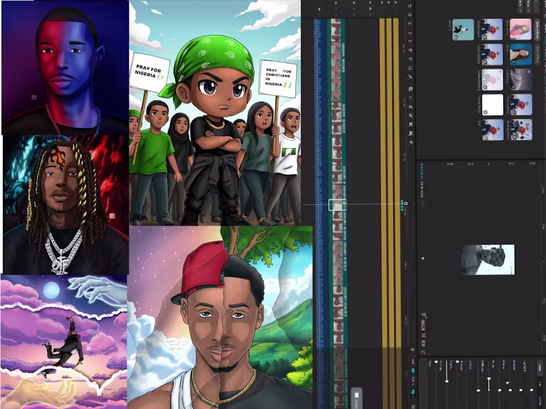 Cover image for Video editor and digital illustrator 