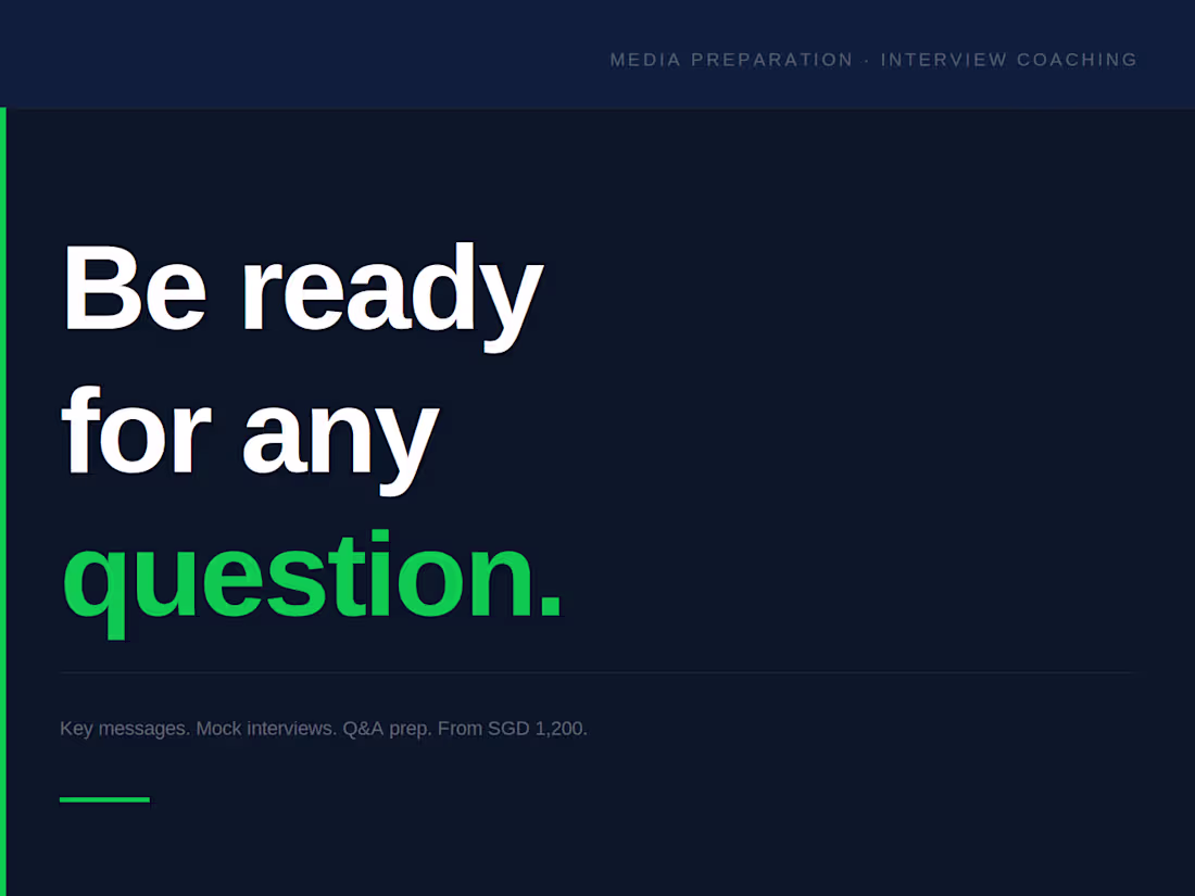 Cover image for Media Preparation and Interview Coaching