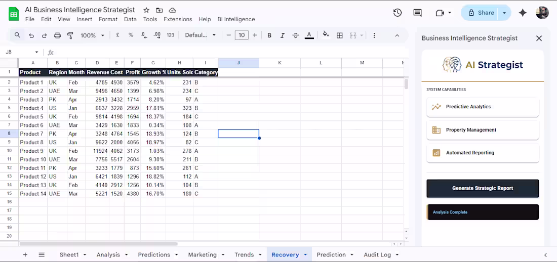 Cover image for BI Intelligence Dashboard

I Intelligence Dashboard