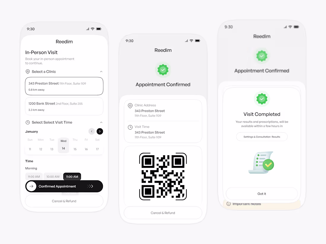 Cover image for Medical Appointment Booking App UI/UX Design