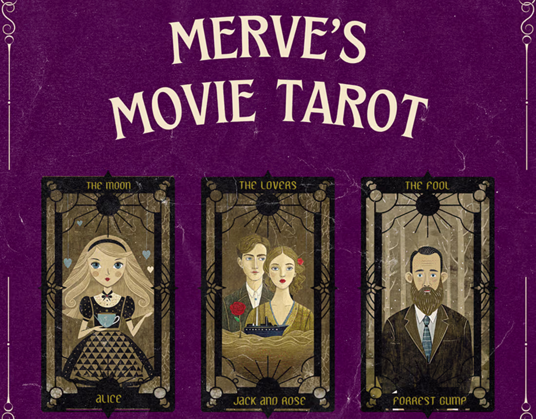 Cover image for Merve's Movie Tarot :: Behance
