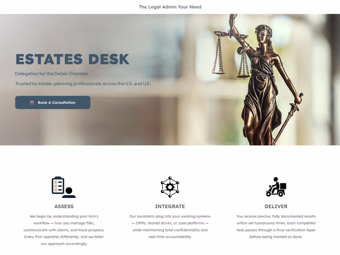 Cover image for Overview I designed and developed a sleek, responsive landin...