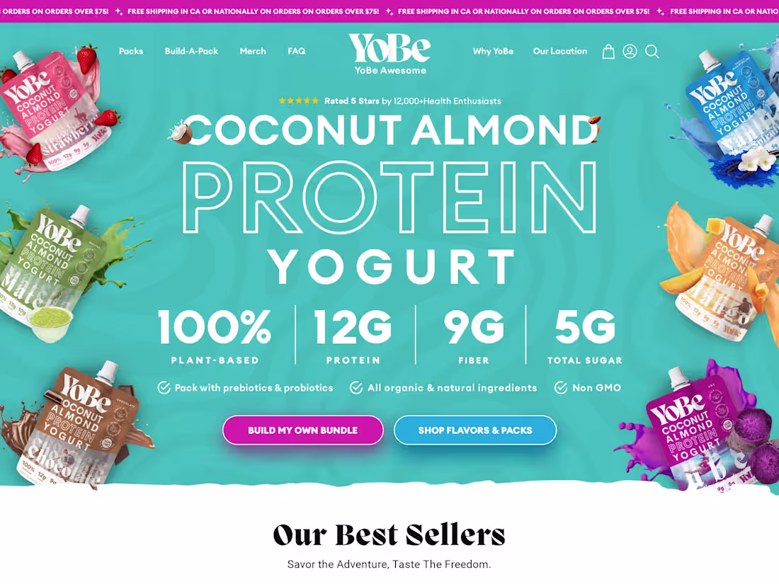 Cover image for 🥥 20g Protein Smoothies- YoBe 🤙