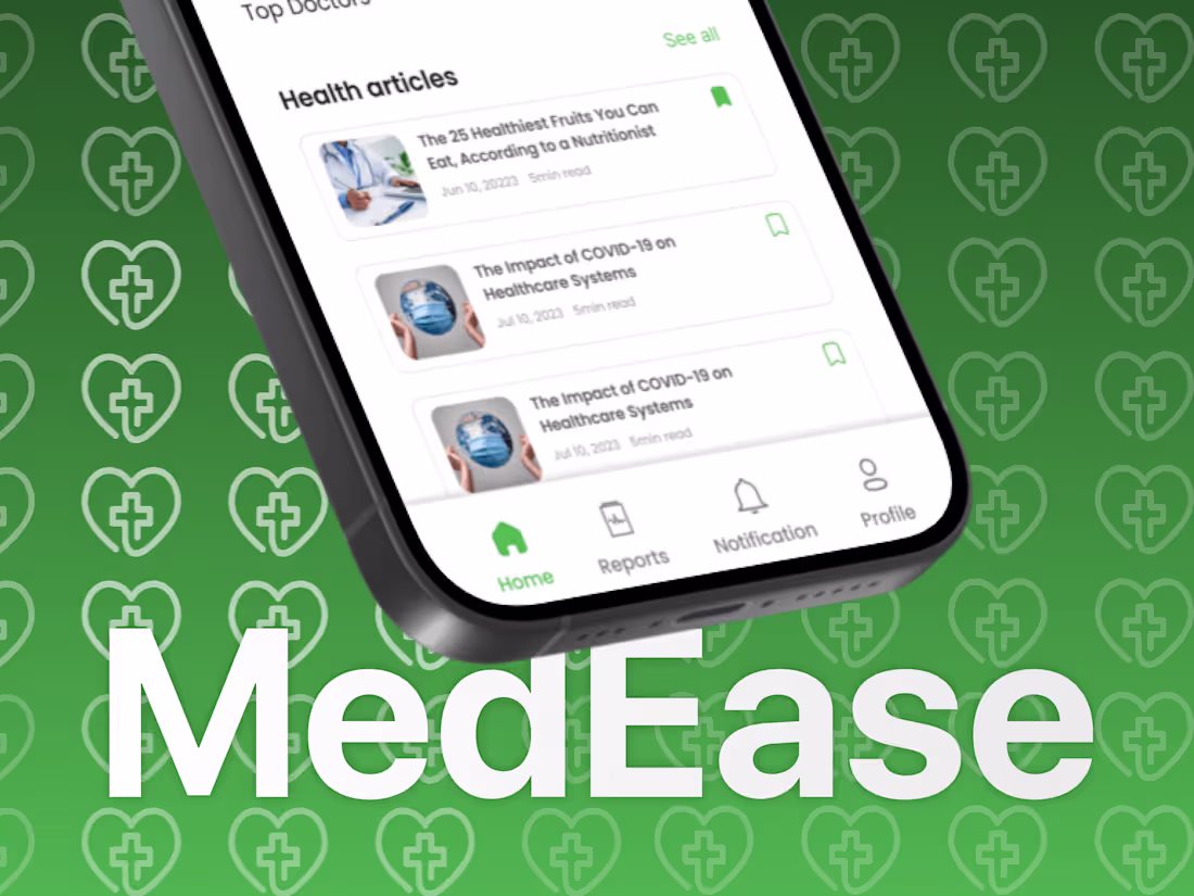 Cover image for MedEase - Healthcare Mobile App
