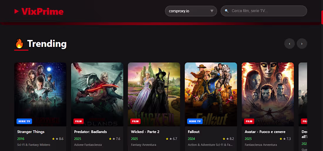 Cover image for VixPrime Streaming Website