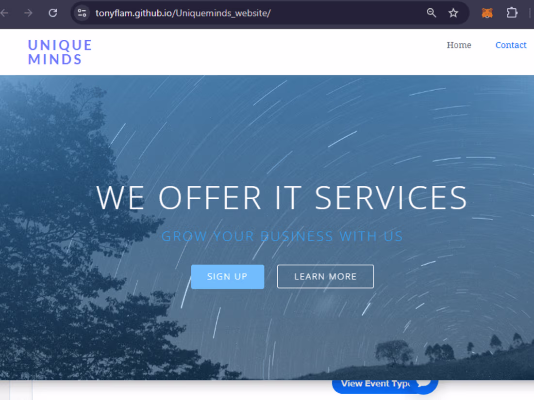 Cover image for GitHub - Tonyflam/Uniqueminds_website: Created by David Praise …