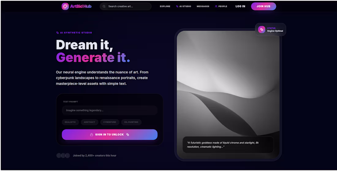 Cover image for Developed a full stack AI