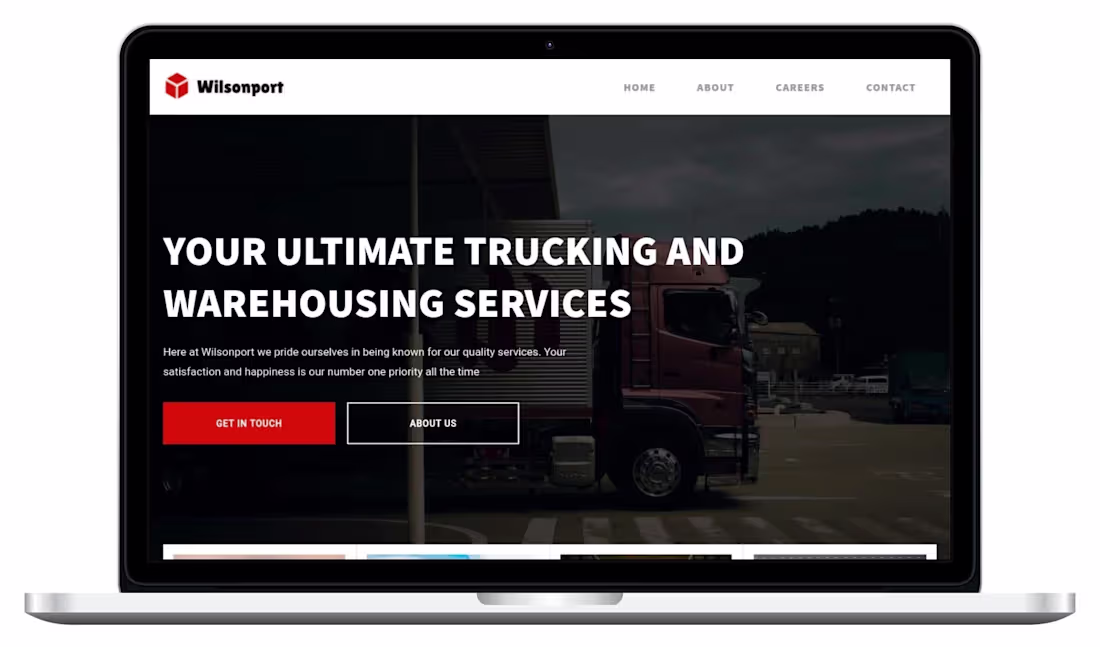 Cover image for Wilsonport - Trucking Services