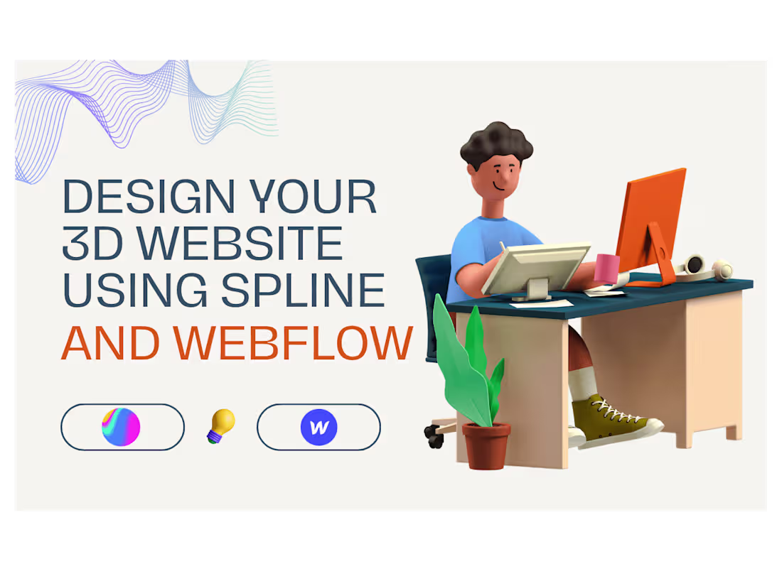 Cover image for I Will Design 3D Animated Models for Webflow Using Spline 3D