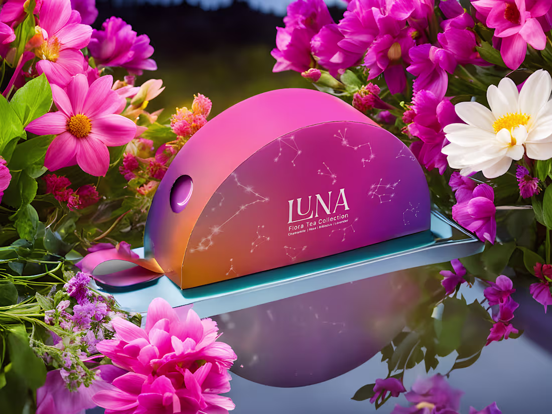 Cover image for Luna Flora Tea Collection | Diwang Design