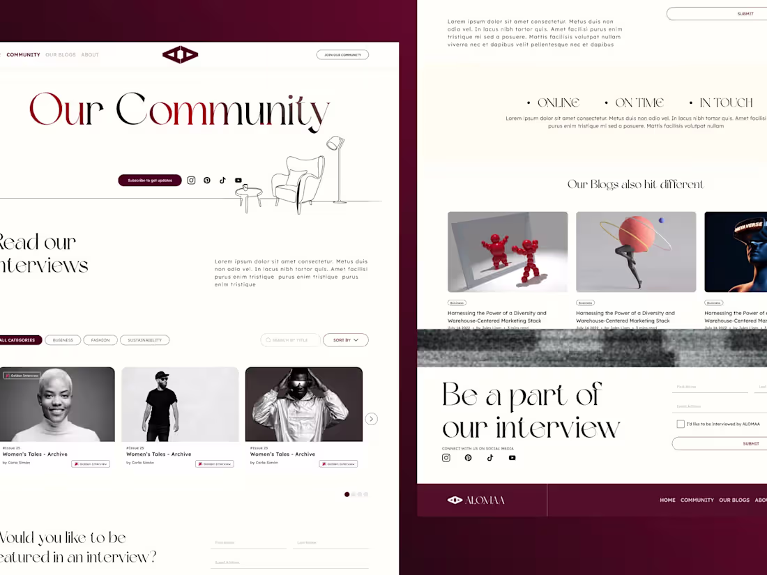 Cover image for Alomaa Wordpress website development