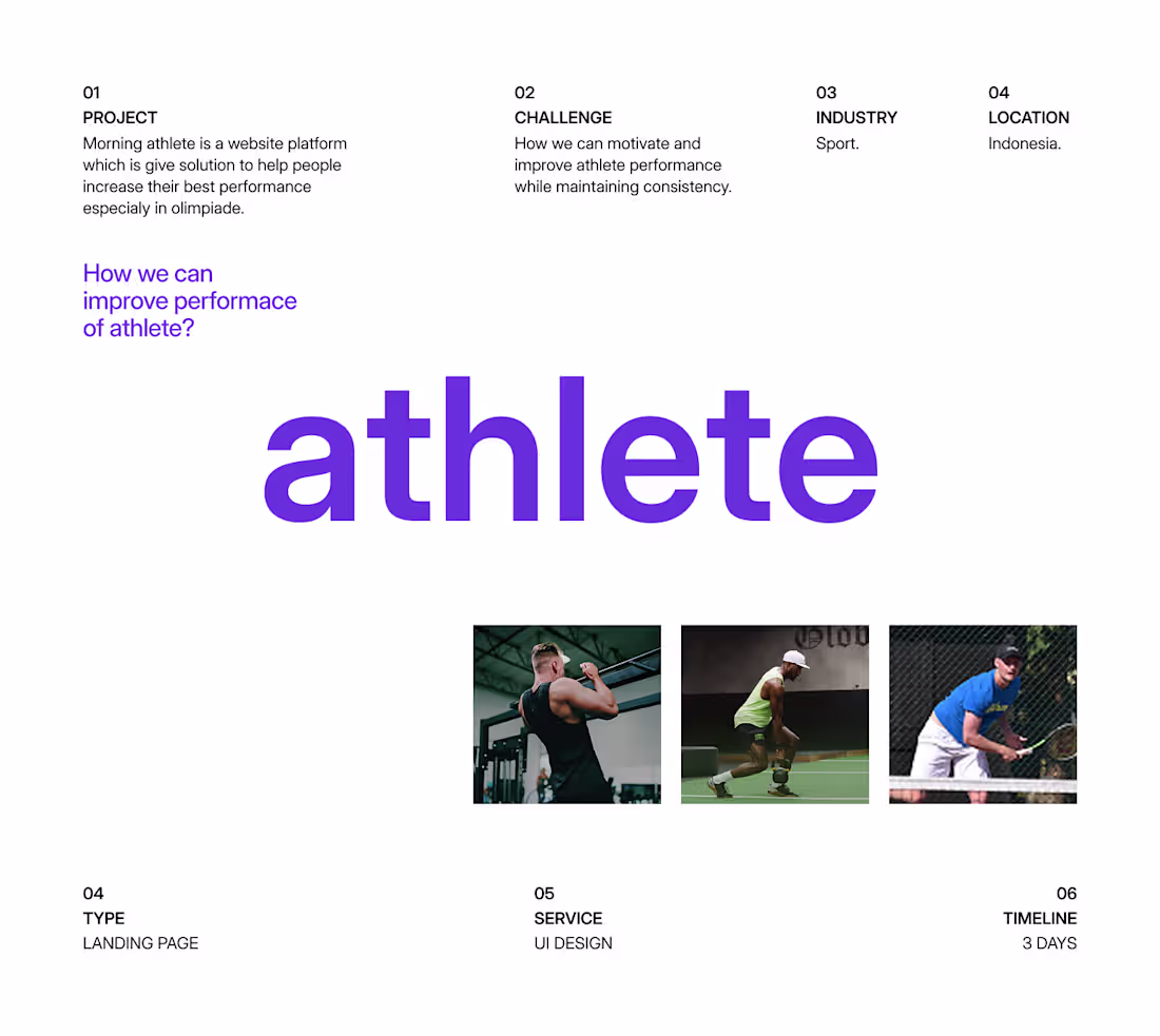 Cover image for Morning Athlete Coaching Website