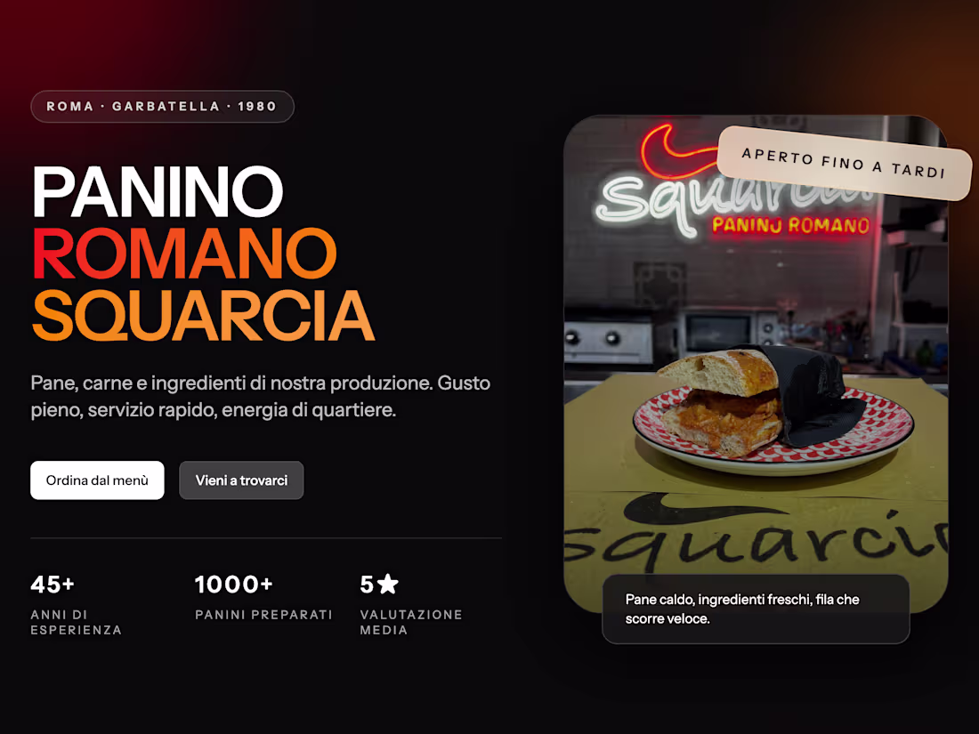 Cover image for Panino Romano Squarcia is a