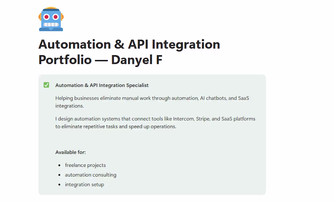 Cover image for This portfolio showcases automation systems