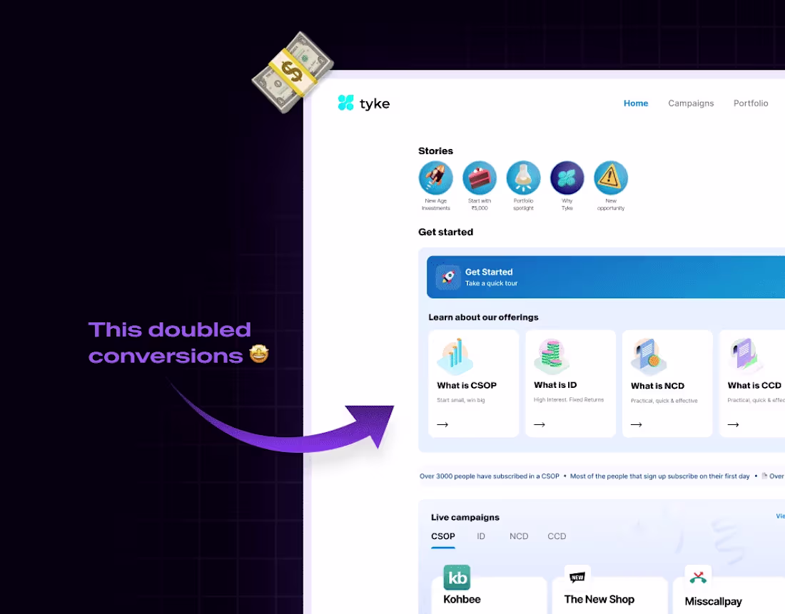 Cover image for Tyke dashboard redesign | Product design case study