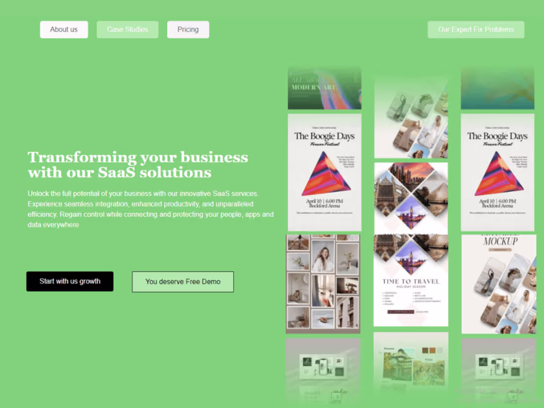 Cover image for SAAS Landing page using WordPress Elementor