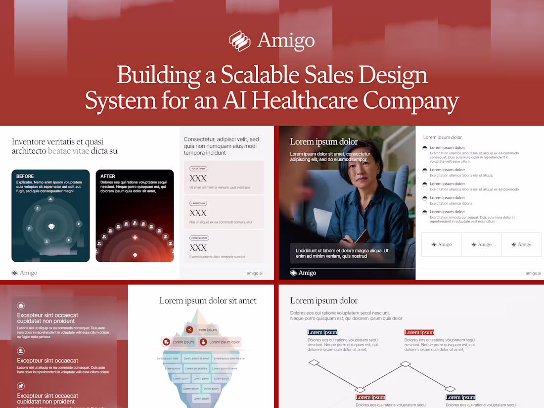 Cover image for Scalable Sales Design System for an AI Healthcare Company