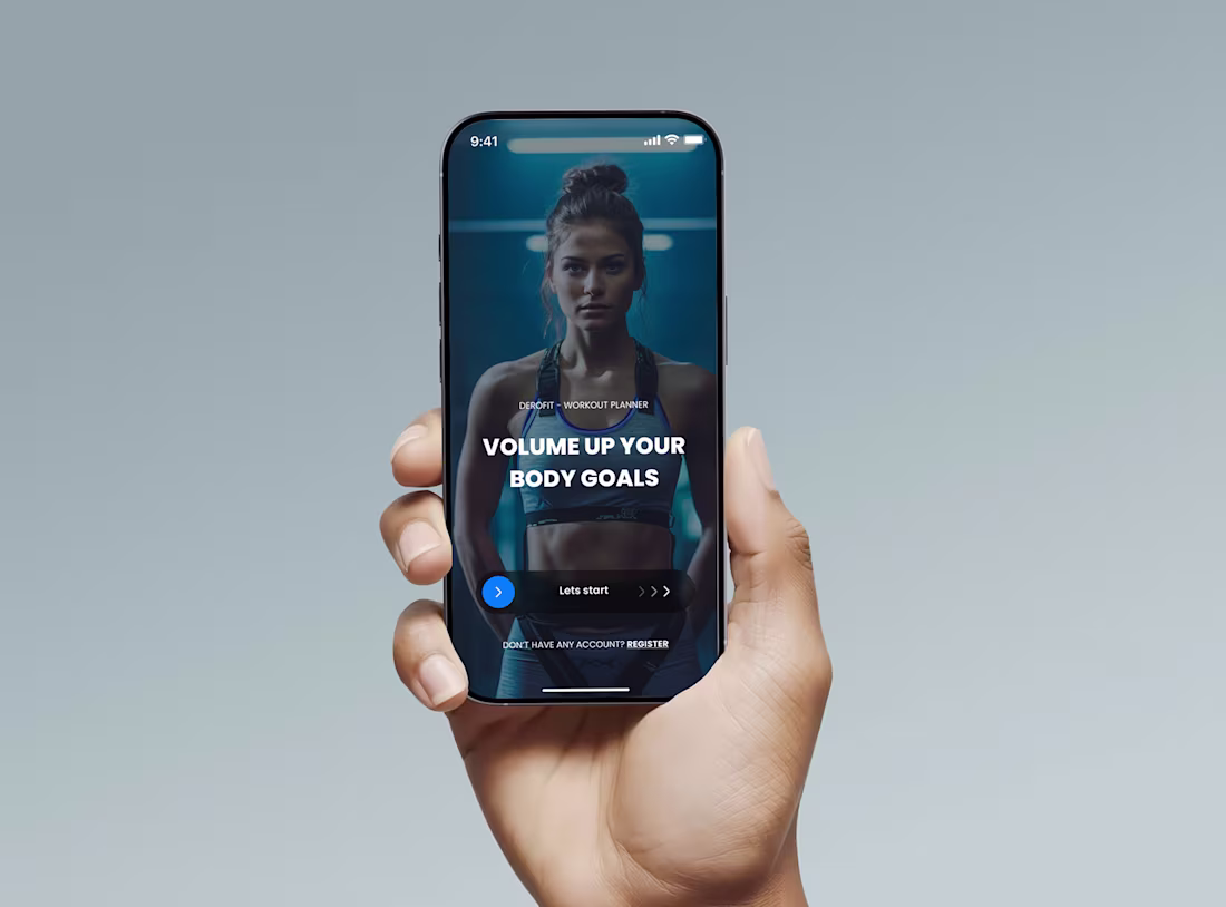 Cover image for Fitness Mobile App – UX/UI Design for Health & Training Goals
