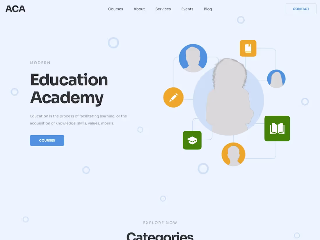 Cover image for Academy_landing Page