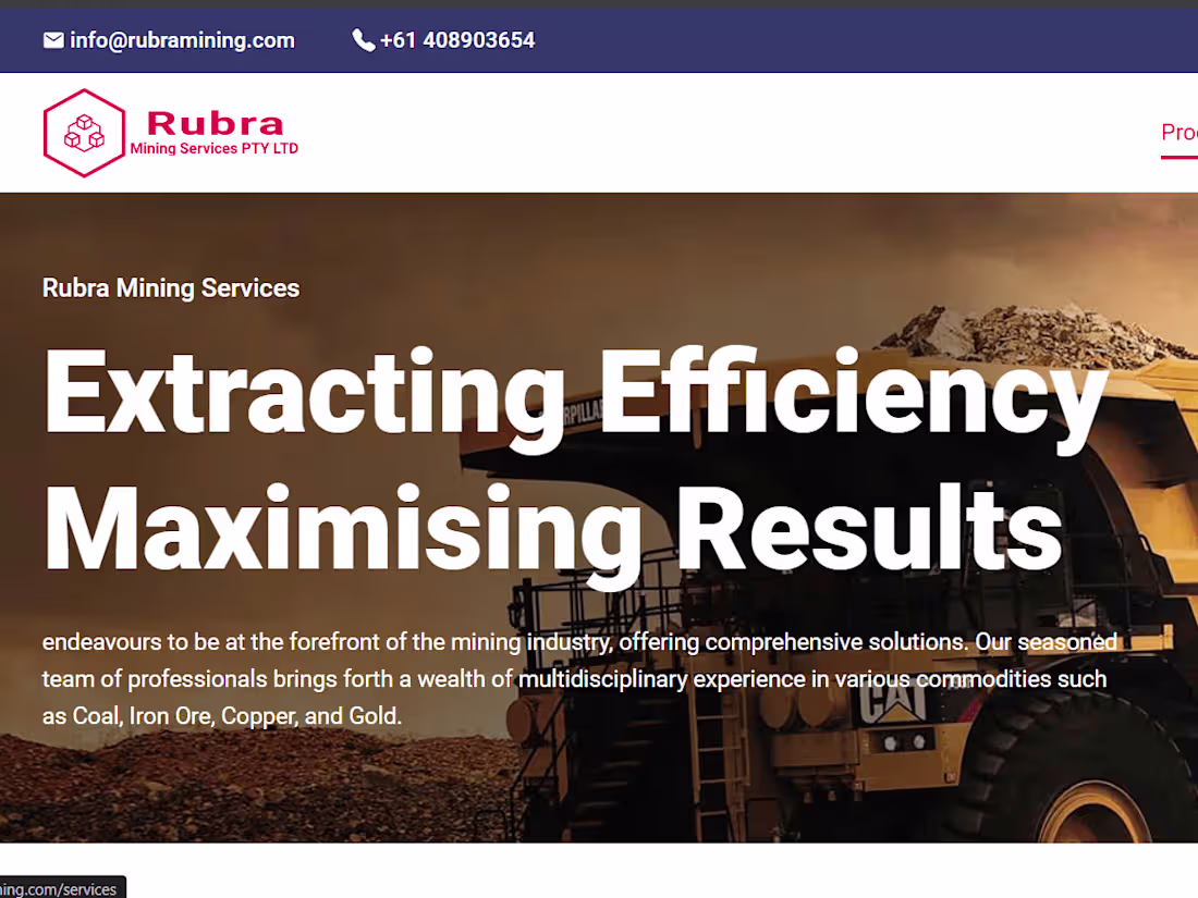 Cover image for Rubra Mining Services PTY LTD