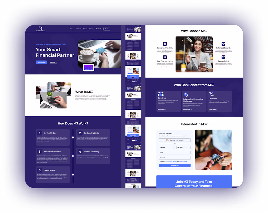 Cover image for ✨ M3 Financial – Live Project Completed I recently completed...