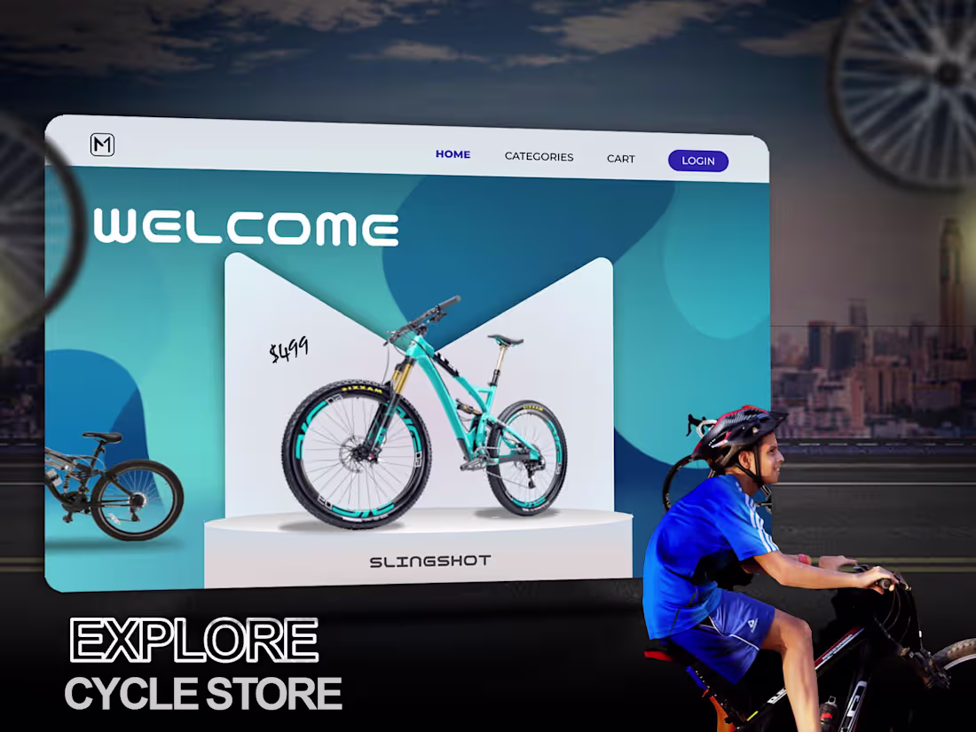 Cover image for Cycle store web site