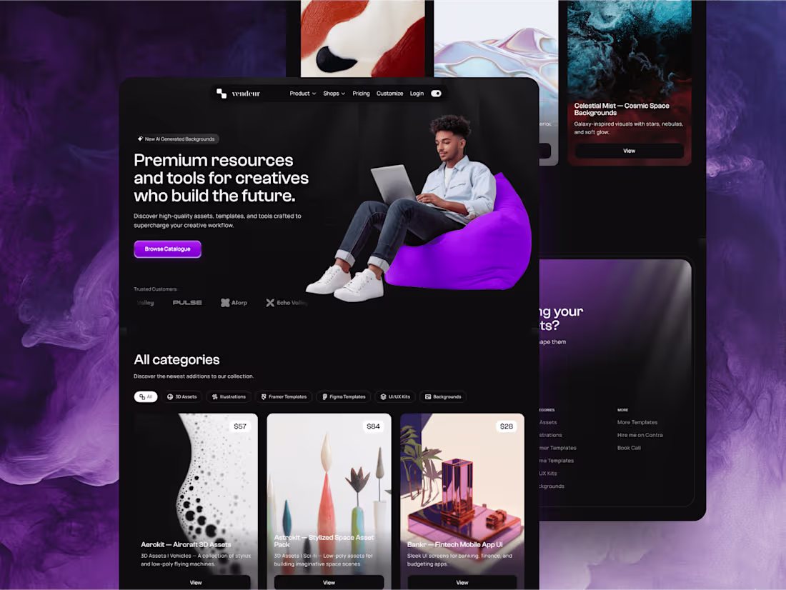 Cover image for Vendeur - Ecommerce Website