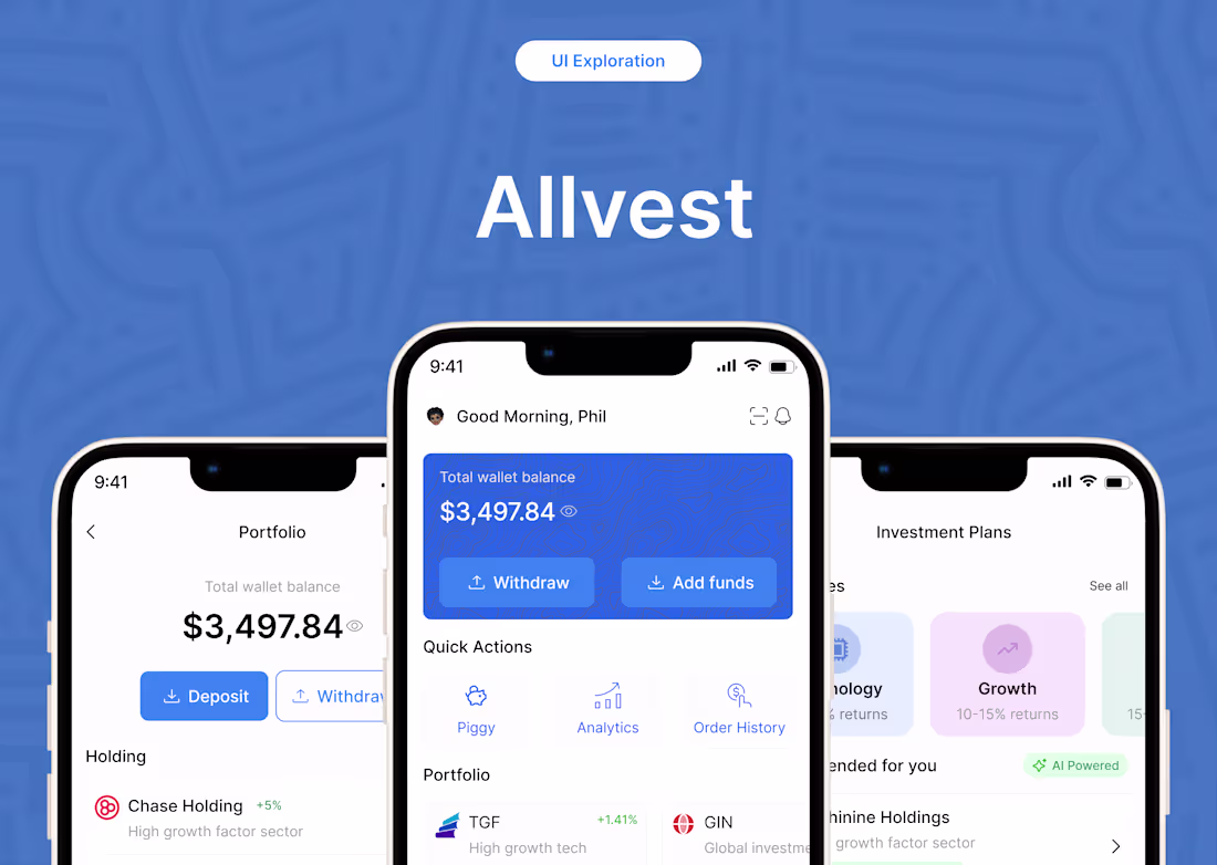 Cover image for  AIlvest Investment Mobile App