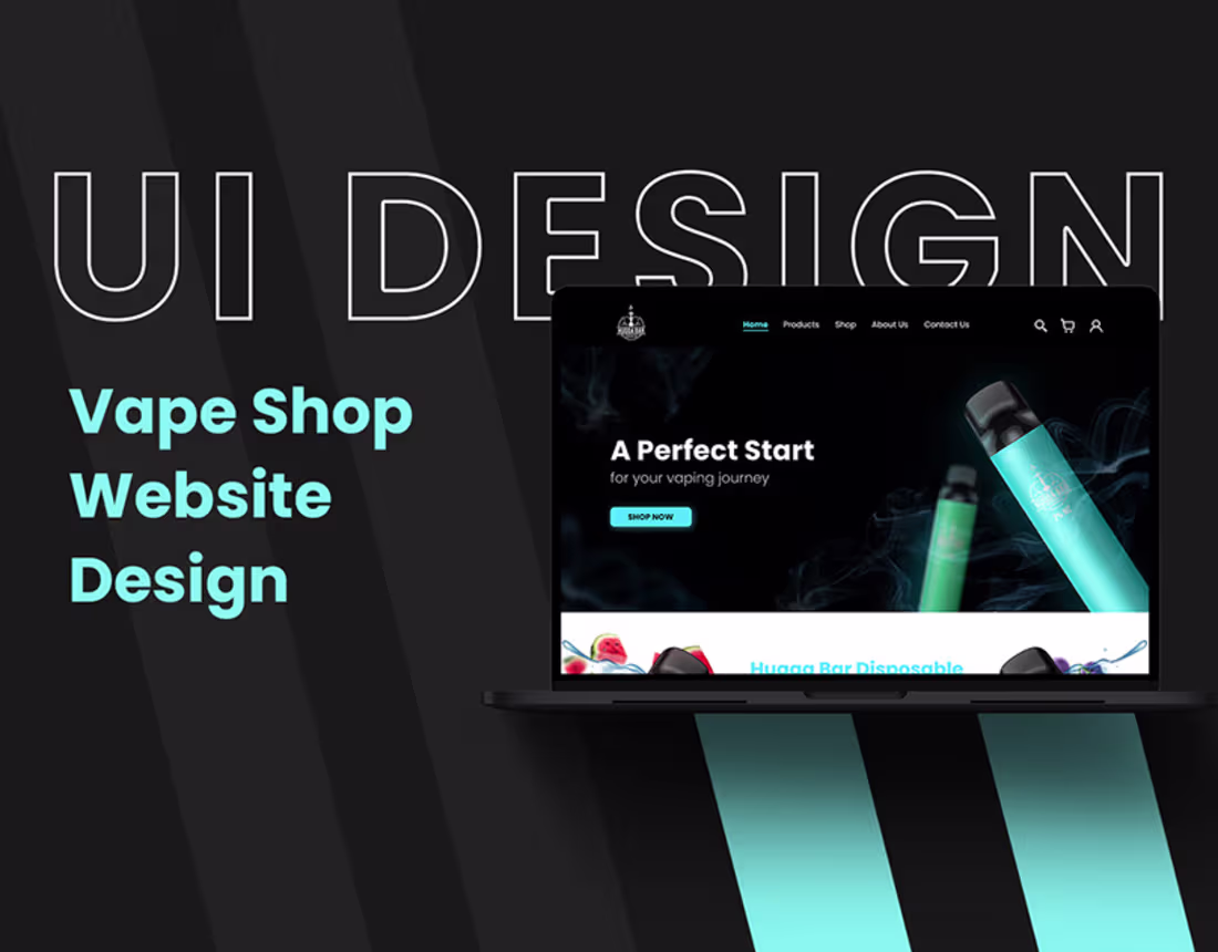 Cover image for Website UI Design | Vape Website
