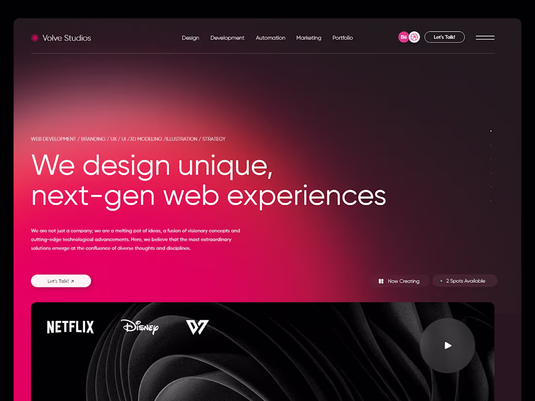 Cover image for Volve Branding & Webdesign