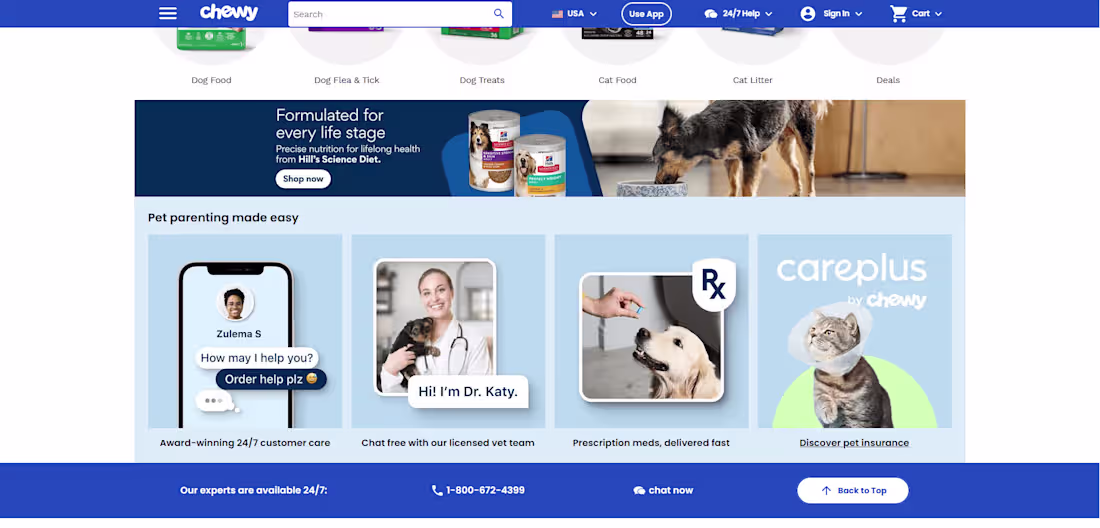 Cover image for Chewy Pet and Toy Healthcare | React.js | AI Integration