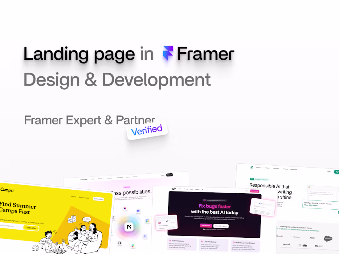Cover image for Framer Landing Page - Design & Development